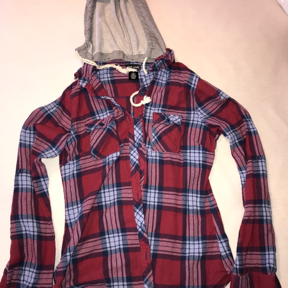 Flannel with light grey